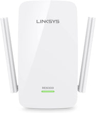 Load image into Gallery viewer, Linksys WiFi Extender, WiFi 5 Range Booster, Dual-Band Booster, 1,000 Sq. ft Coverage, Speeds up to (AC750) 750Mbps - RE6300