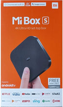 Load image into Gallery viewer, Xiaomi Mi Box S Android TV with Google Assistant Remote Streaming Media Player - Chromecast Built-in - 4K HDR - Wi-Fi - 8 GB - Black
