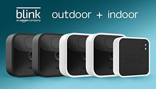 All-new Blink Outdoor and Indoor – wireless, HD security cameras with two-year battery life – 4 camera kit